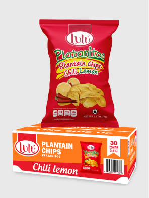 Chile-Lemon Plantain Chips 30 Packs 2.5oz