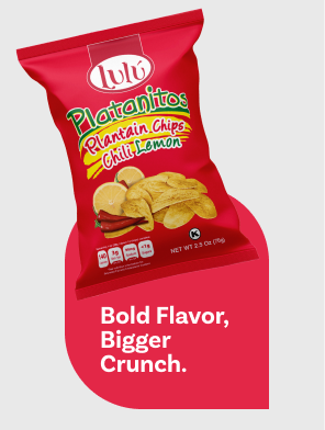 Chile-Lemon Plantain Chips 30 Packs 2.5oz