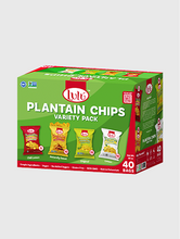 Load image into Gallery viewer, Variety Box Plantain Chips 40 Packs 1.4oz