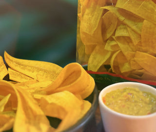 LULÚ Plantain Strip Avocado Toast Bites