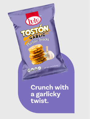 Tostón garlic plantain snacks (1.99oz)