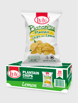 Lemon Plantain Chips 30 Packs 2.5oz