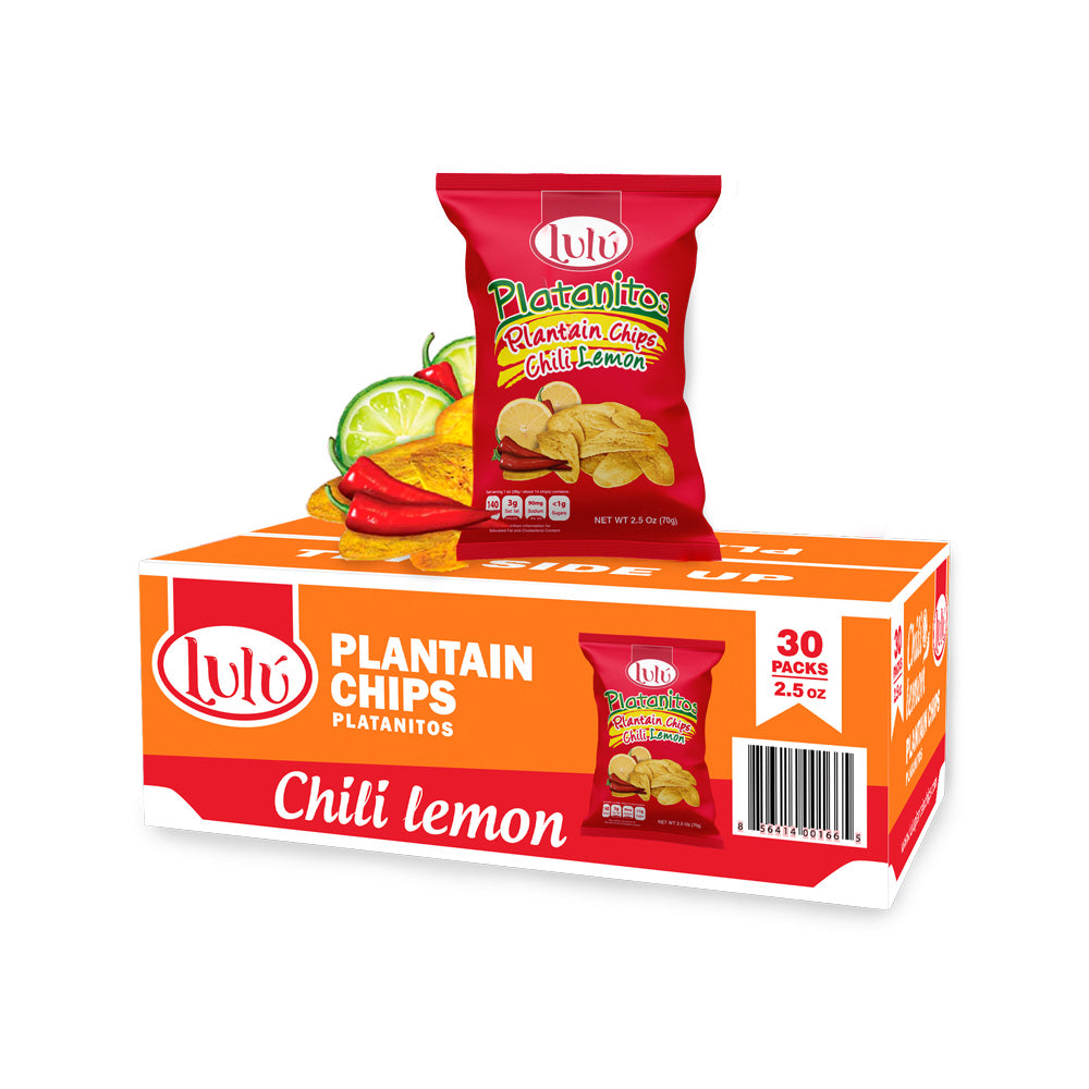 Chile-Lemon Plantain Chips 30 Packs 2.5oz