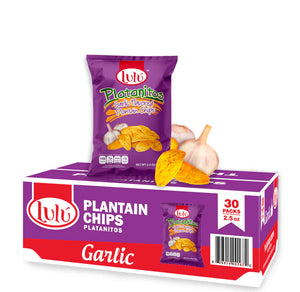 Garlic Plantain Chips 30 Packs 2.5oz