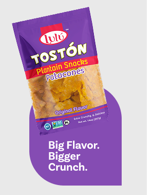 Tostón plantain snacks original flavor (14oz)