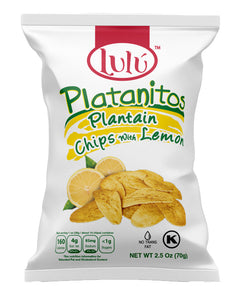 Lemon Plantain Chips 30 Packs 2.5oz