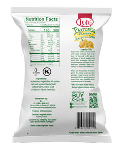 Lemon Plantain Chips 30 Packs 2.5oz