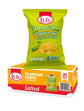 Salted Plantain Chips 30 Packs 2.5oz